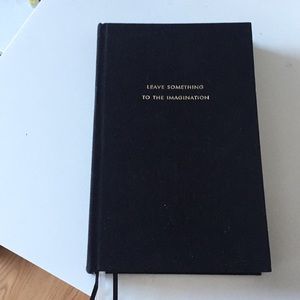 Kate spade black cloth notebook